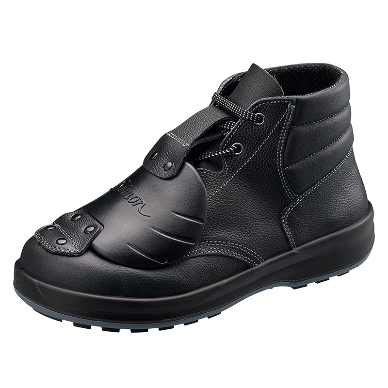 sf22d1樹脂製甲プロテクターで足を保護する甲プロテクト付編上安全靴