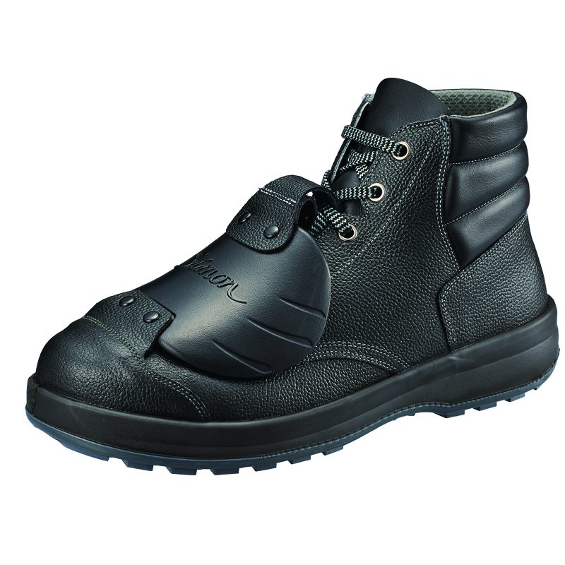 ss22d6樹脂製甲プロテクターで足を保護する甲プロテクト付編上安全靴